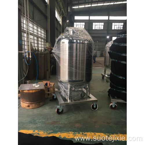 Stainless steel material transfer tank